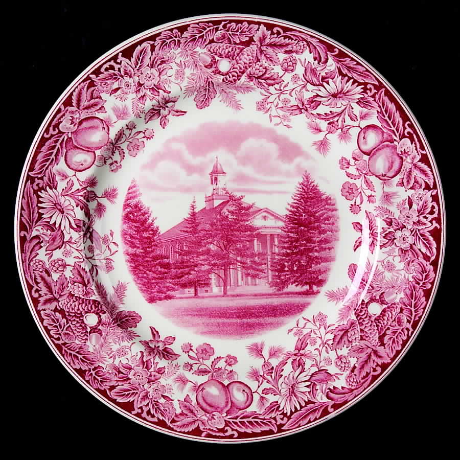 Vassar College Pink Dinner Plate by Wedgwood-1
