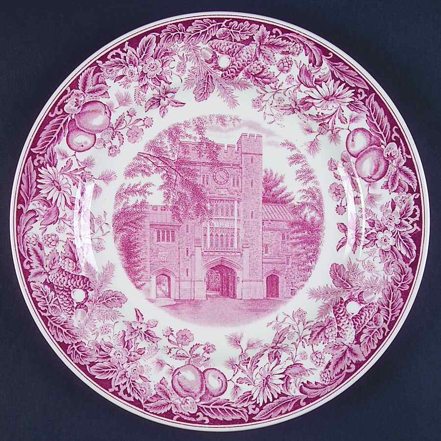 Vassar College Pink Dinner Plate by Wedgwood-1