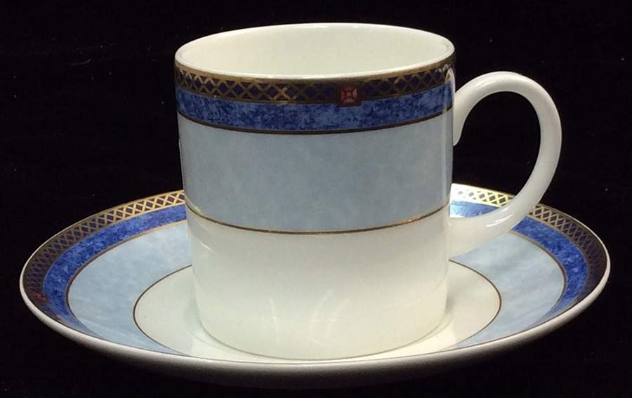 Valencia Can Shape Demitasse Cup and Saucer Set by Wedgwood-1