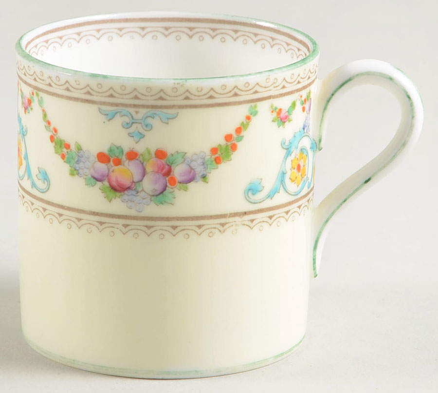 Ventnor (Ivory Background) Bond Shape Demitasse Cup by Wedgwood-1