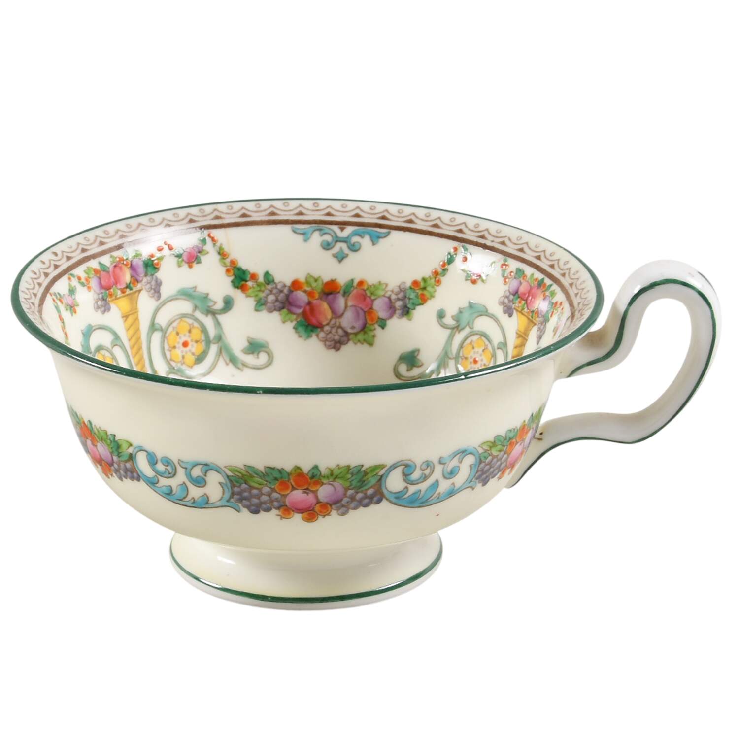 Ventnor (Ivory Background) Footed Cup by Wedgwood-1