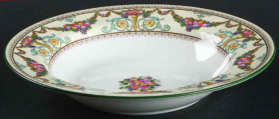 Ventnor (Ivory Background) Rim Soup Bowl by Wedgwood-1