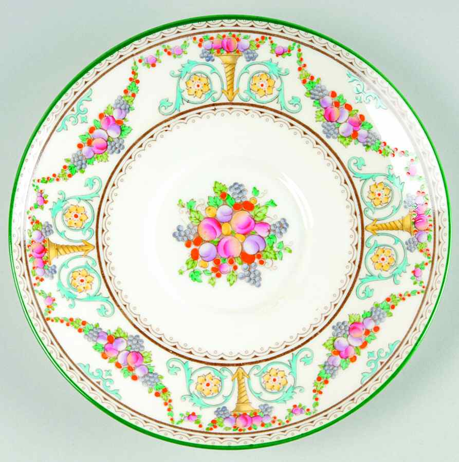 Ventnor (Ivory Background) Saucer for Footed Cream Soup Bowl by Wedgwood-1