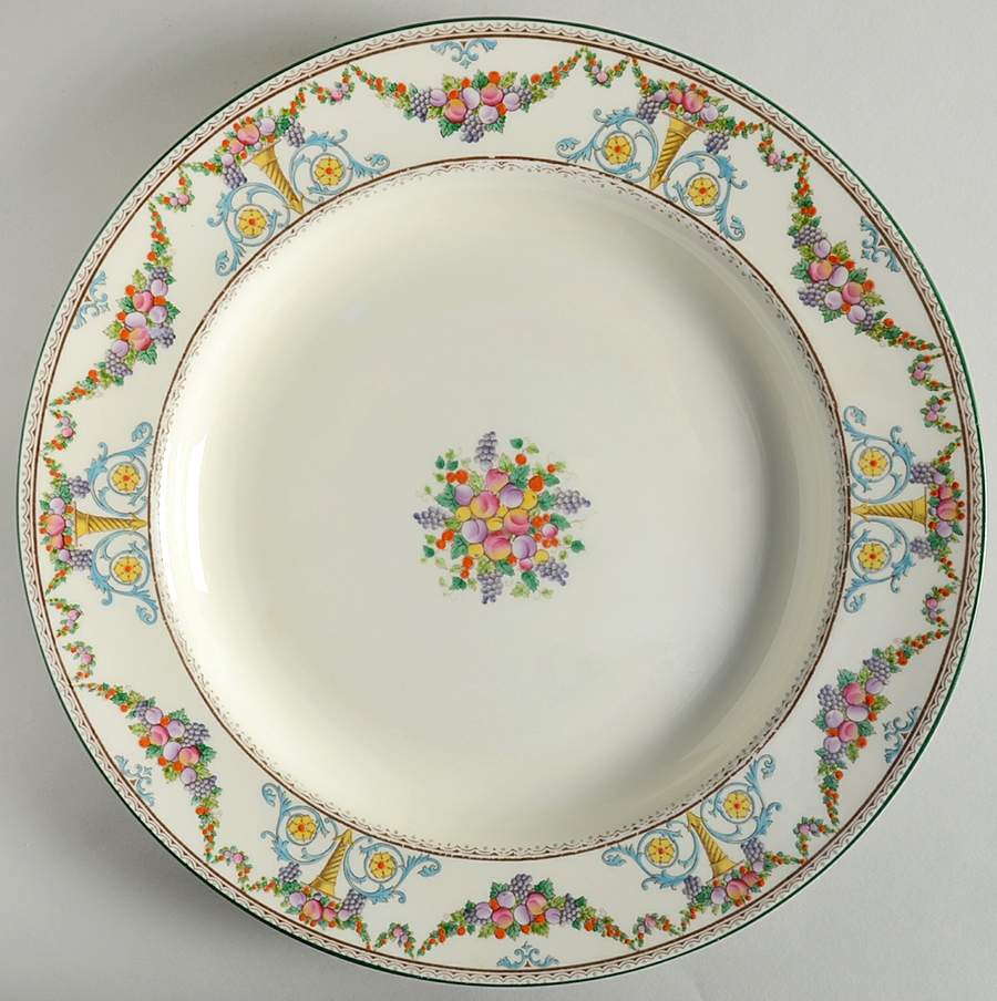 Ventnor (Ivory Background) 13" Chop Plate (Round Platter) by Wedgwood-1