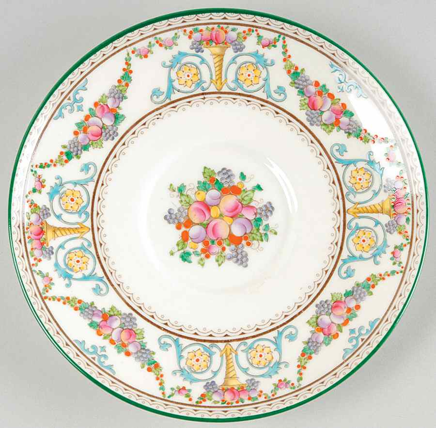 Ventnor (Ivory Background) Saucer for Cream Soup Bowl by Wedgwood-1