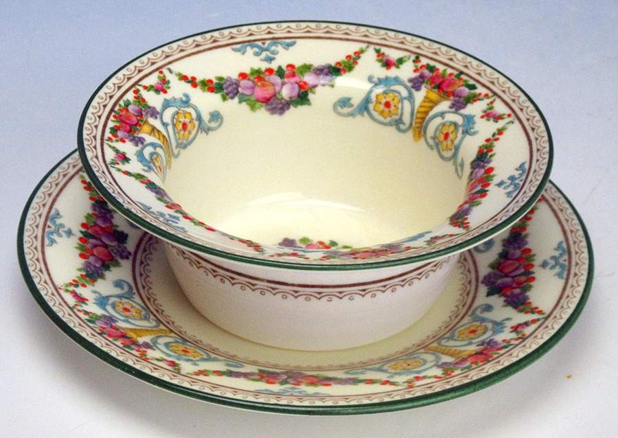 Ventnor (Ivory Background) Ramekin & Saucer Set by Wedgwood-1