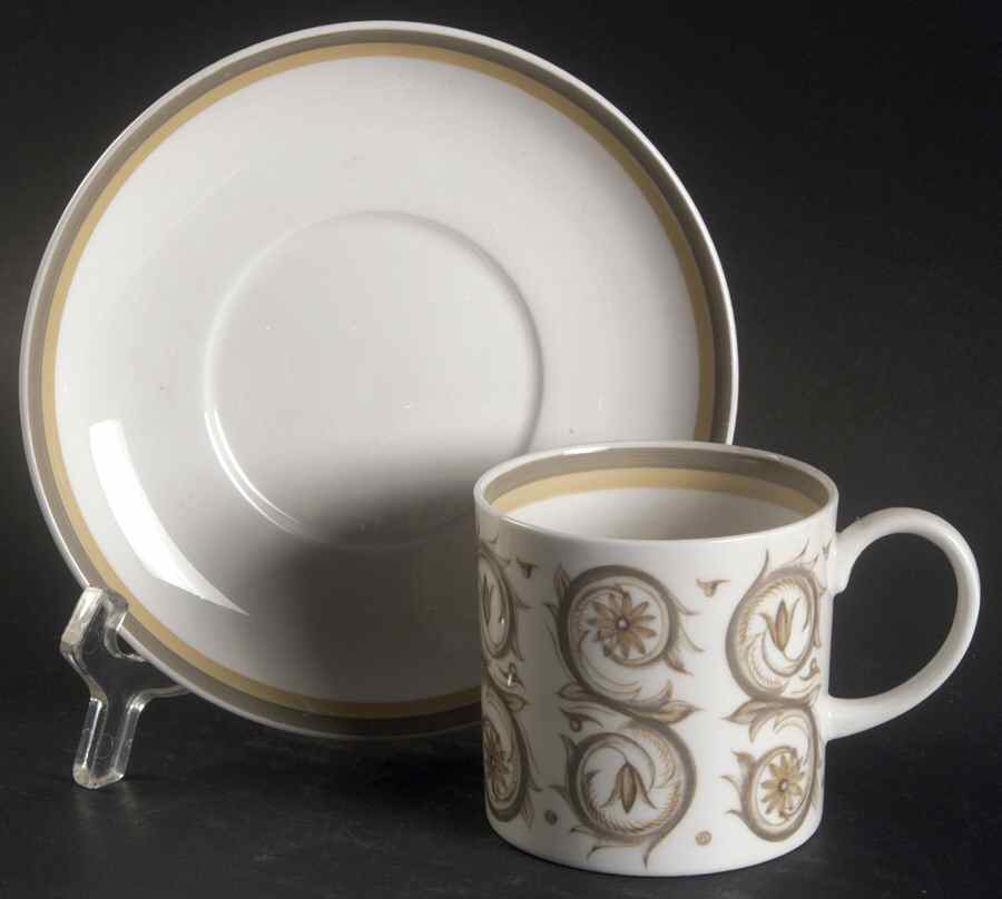 Venetia Can Shape Demitasse Cup and Saucer Set by Wedgwood-1