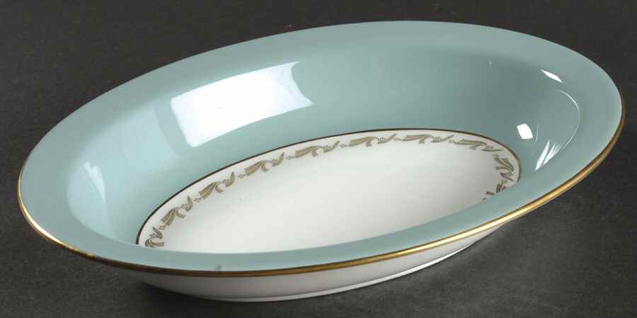 Venus Gold Design 10" Oval Vegetable Bowl by Wedgwood-1