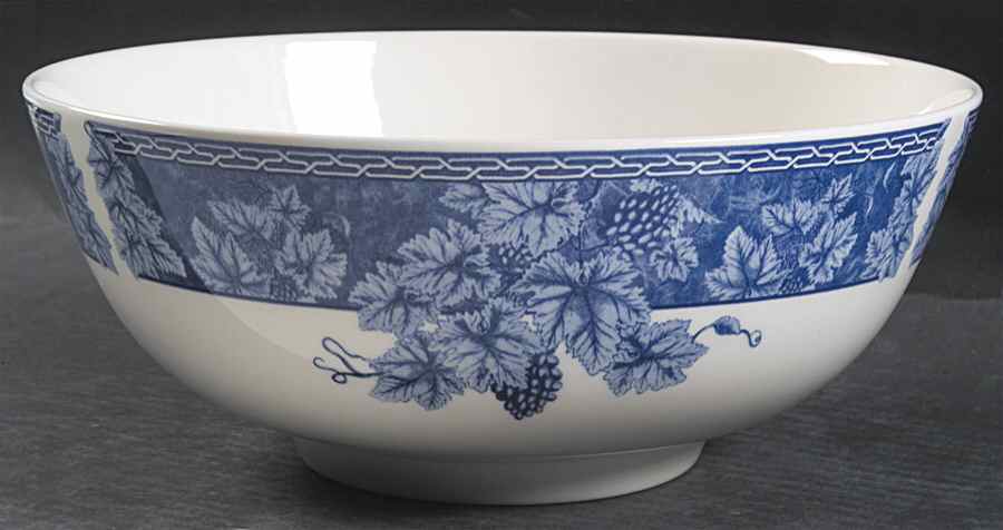 Vintage Blue 10" Large Salad Serving Bowl by Wedgwood-1