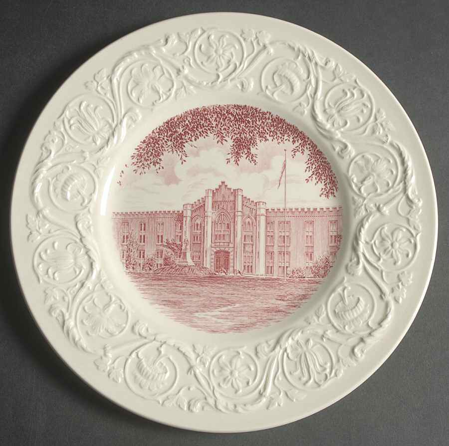 Virginia Military Institute Mulberry Luncheon Plate by Wedgwood-1