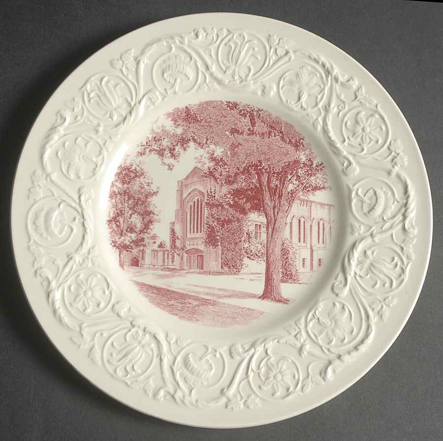 Virginia Military Institute Mulberry Luncheon Plate by Wedgwood-1