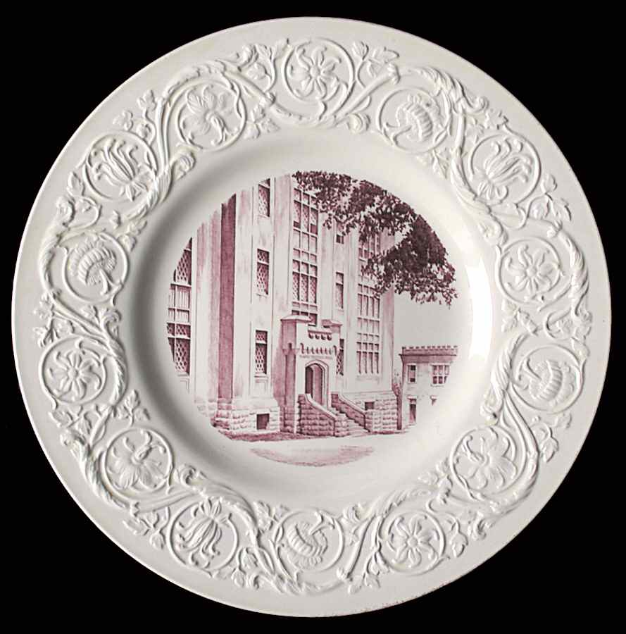Virginia Military Institute Mulberry Dinner Plate by Wedgwood-1