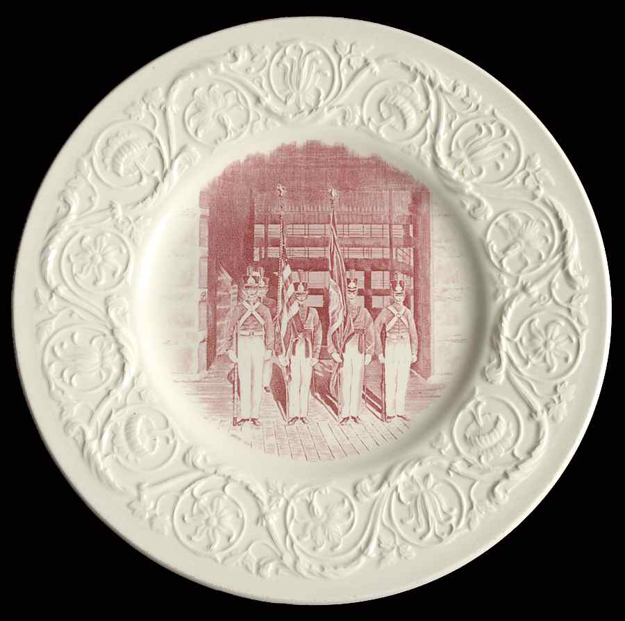 Virginia Military Institute Mulberry Luncheon Plate by Wedgwood-1