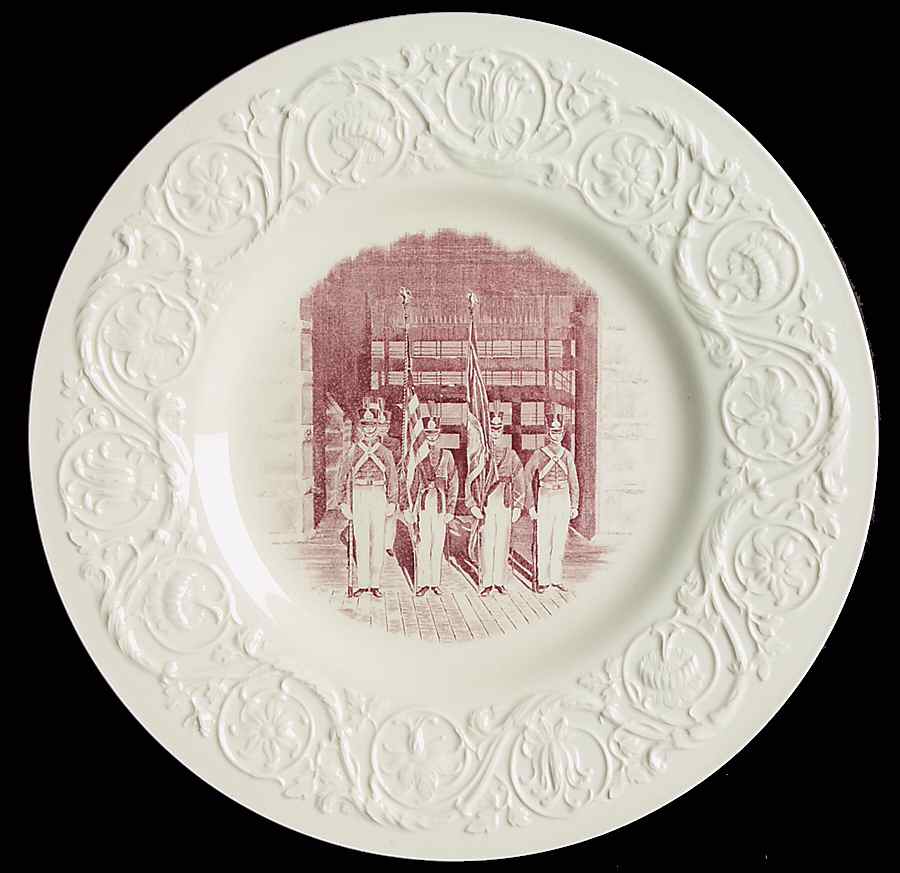 Virginia Military Institute Mulberry Dinner Plate by Wedgwood-1