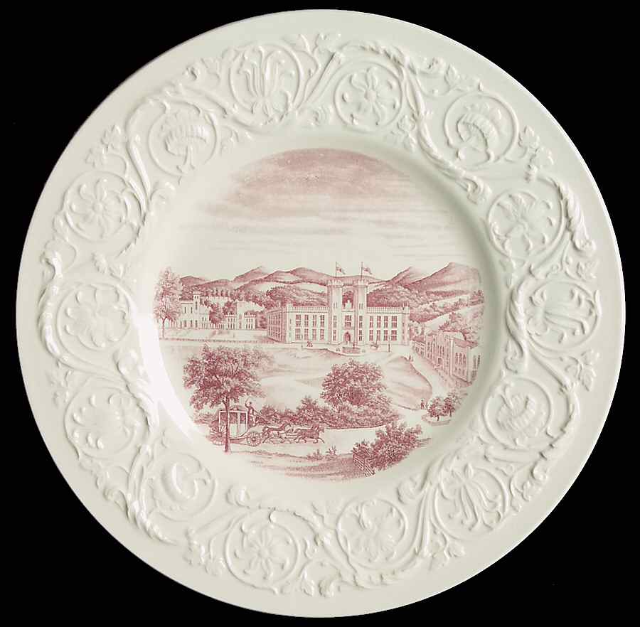 Virginia Military Institute Mulberry Luncheon Plate by Wedgwood-1