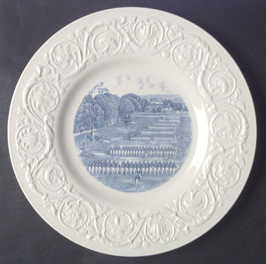 Virginia Military Institute Blue Dinner Plate by Wedgwood-1