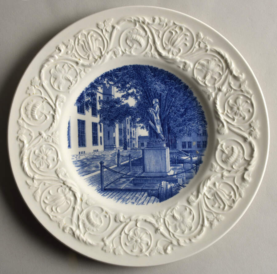 Virginia Military Institute Blue Luncheon Plate by Wedgwood-1