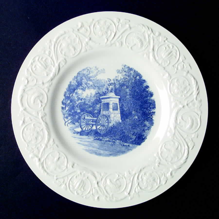 Virginia Military Institute Blue Dinner Plate by Wedgwood-1