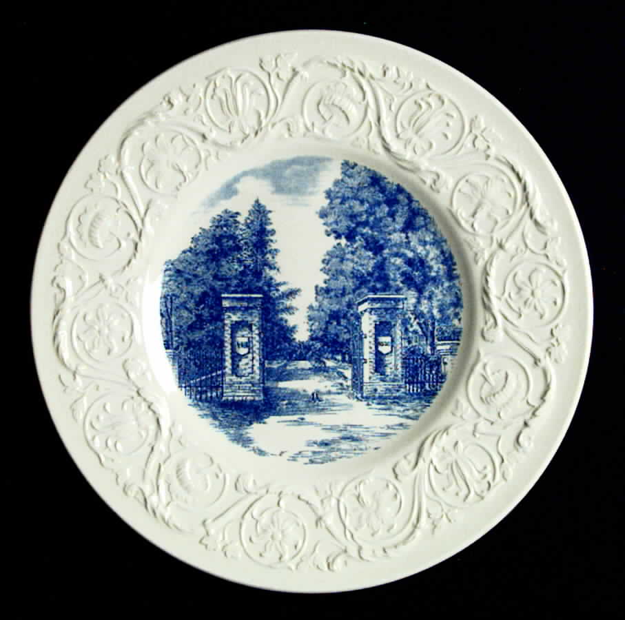 Virginia Military Institute Blue Dinner Plate by Wedgwood-1