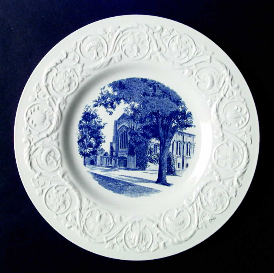 Virginia Military Institute Blue Dinner Plate by Wedgwood-1