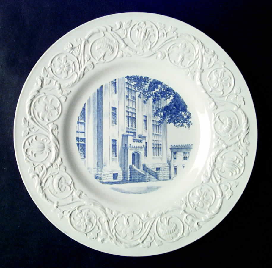 Virginia Military Institute Blue Dinner Plate by Wedgwood-1