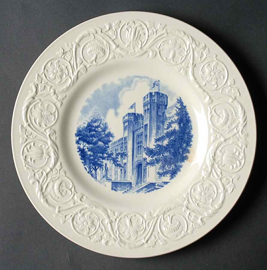 Virginia Military Institute Blue Dinner Plate by Wedgwood-1