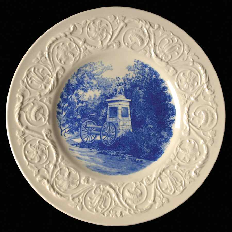 Virginia Military Institute Blue Luncheon Plate by Wedgwood-1