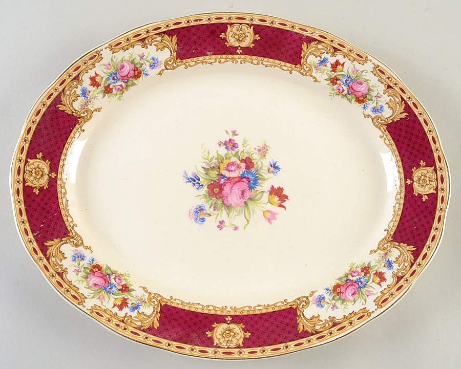 Vincent 13" Oval Serving Platter by Wedgwood-1