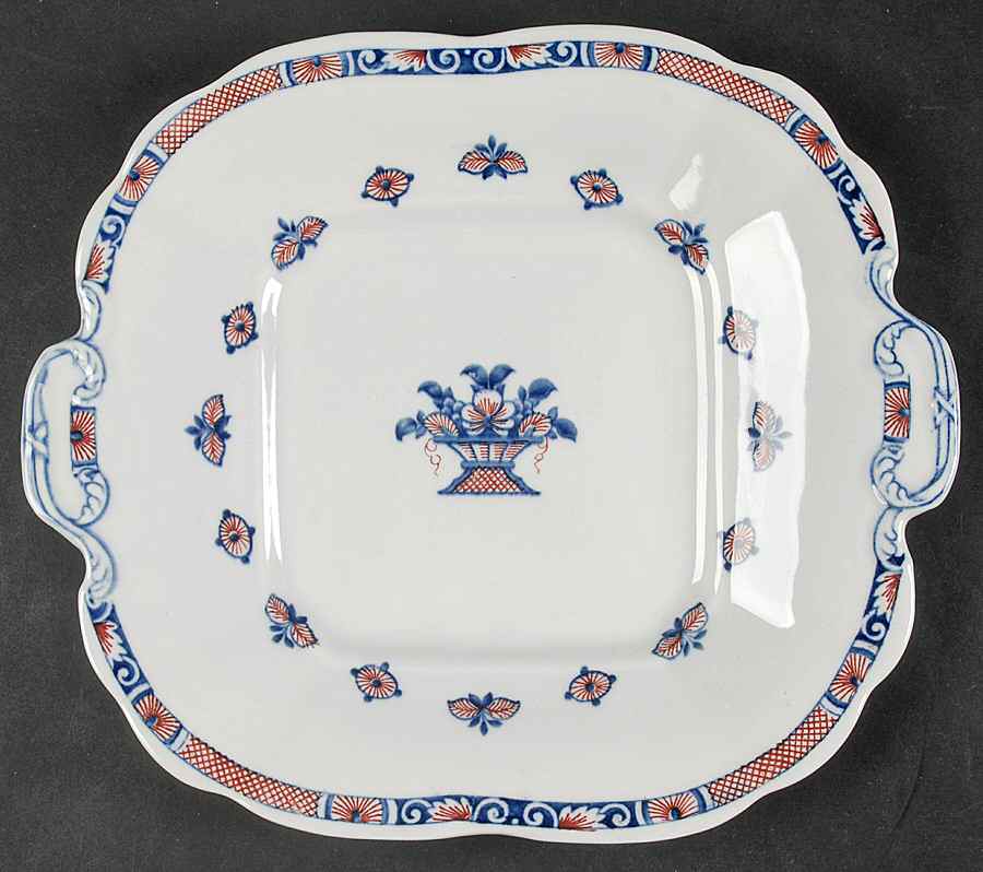 Vieux Rouen Square Handled Cake Plate by Wedgwood-1
