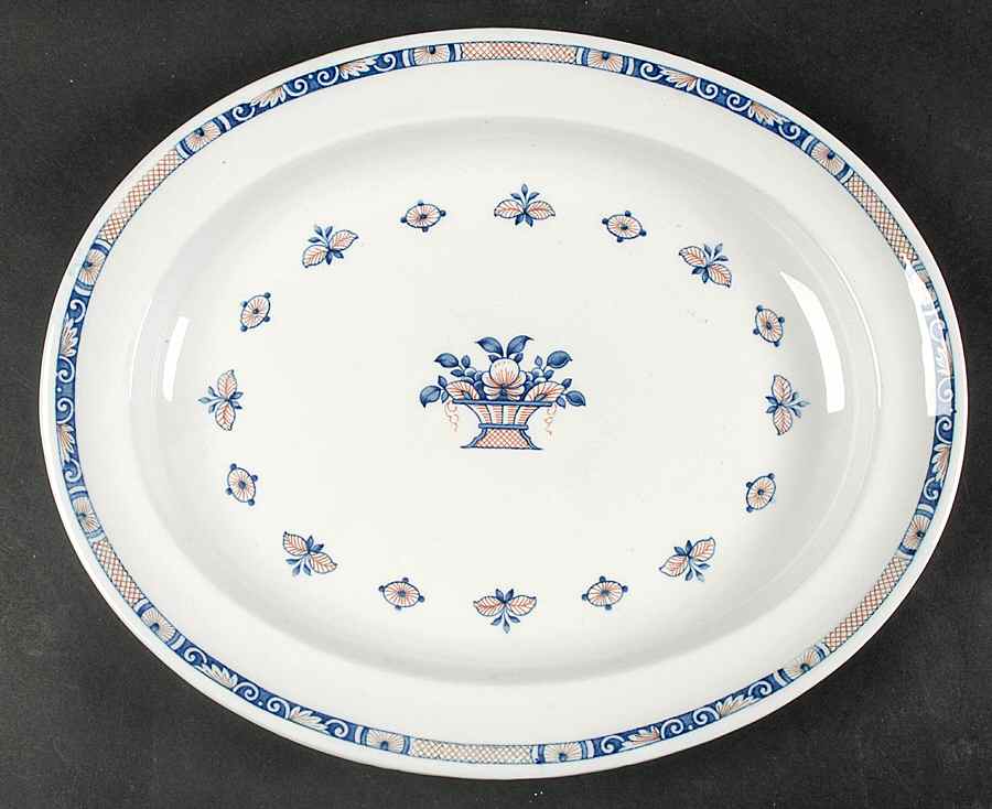 Vieux Rouen 14" Oval Serving Platter by Wedgwood-1