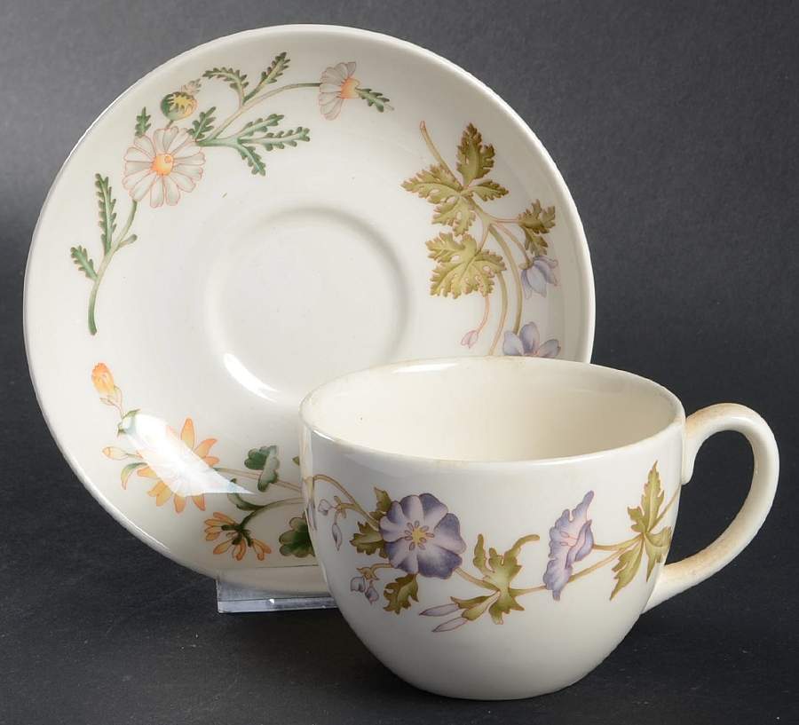 Virginia Flat Cup & Saucer Set by Wedgwood-1
