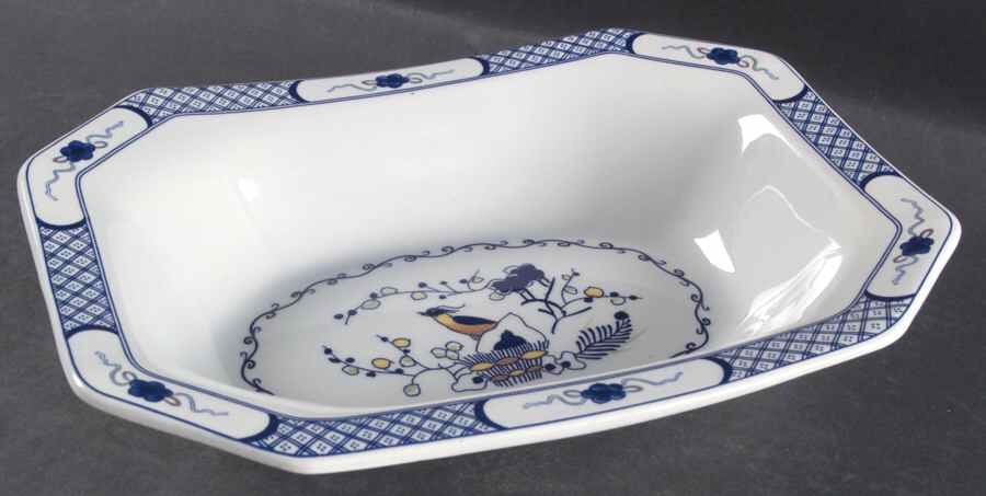 Volendam 10" Oval Vegetable Bowl by Wedgwood-1