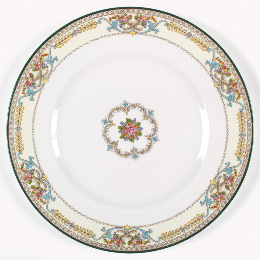 Kynance (No Center, Laurel Band) Dinner Plate by Wedgwood-1