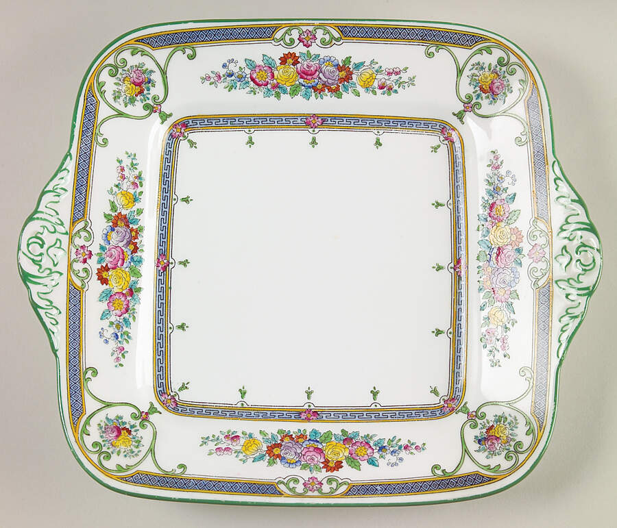 Newlyn Square Handled Cake Plate by Wedgwood-1