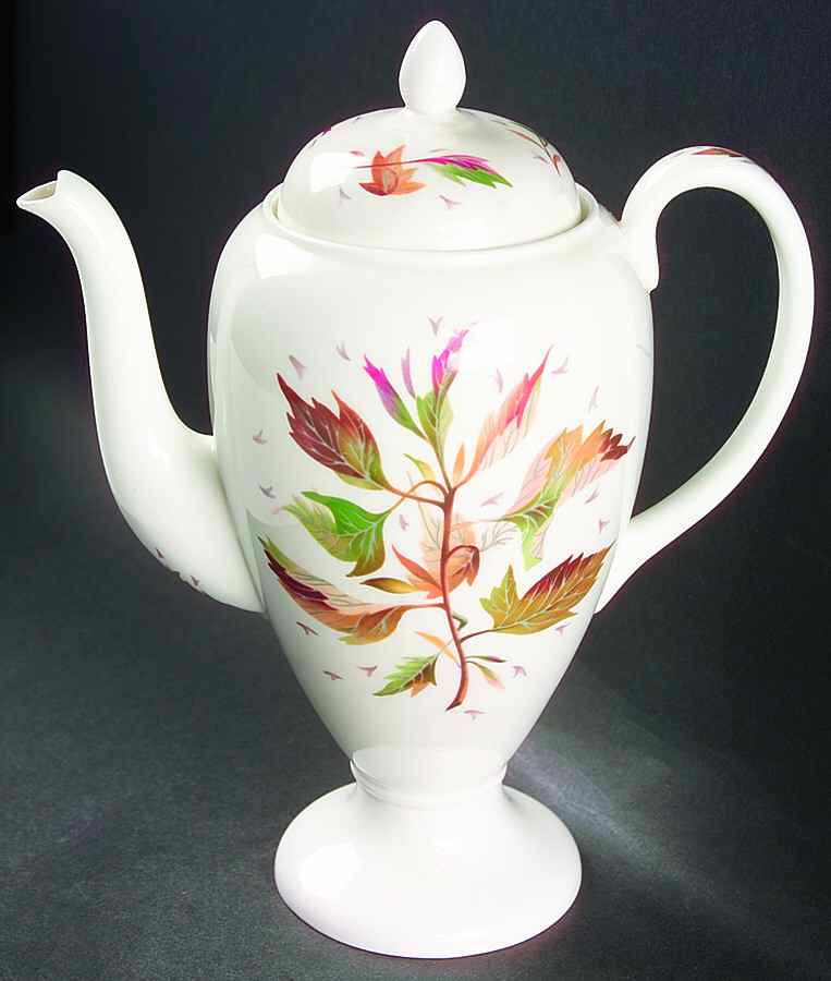 Wakefield (Bone, Coupe) Coffee Pot & Lid by Wedgwood-1