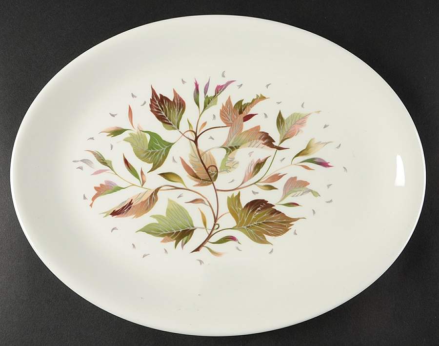 Wakefield (Bone, Coupe) 13" Oval Serving Platter by Wedgwood-1