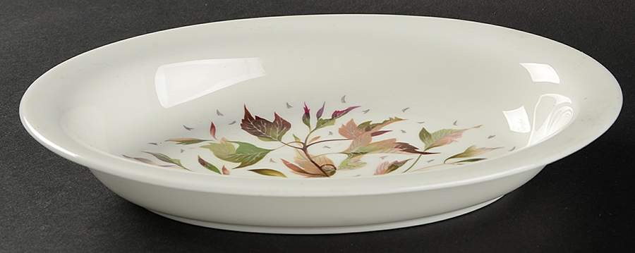 Wakefield (Bone, Coupe) 9" Oval Vegetable Bowl by Wedgwood-1
