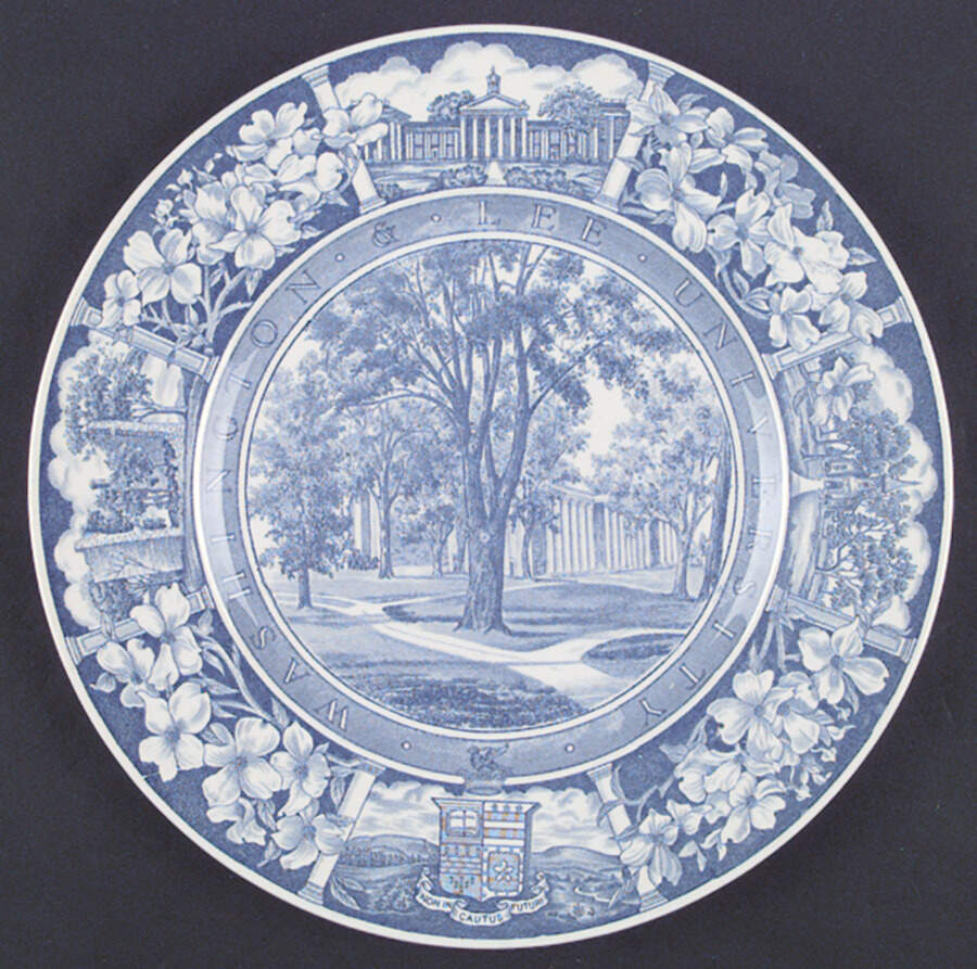 Washington and Lee University Blue Dinner Plate by Wedgwood-1