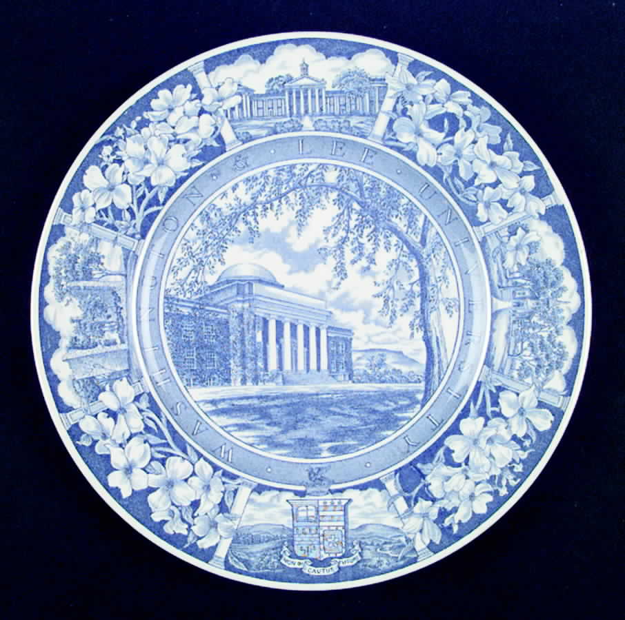 Washington and Lee University Blue Dinner Plate by Wedgwood-1