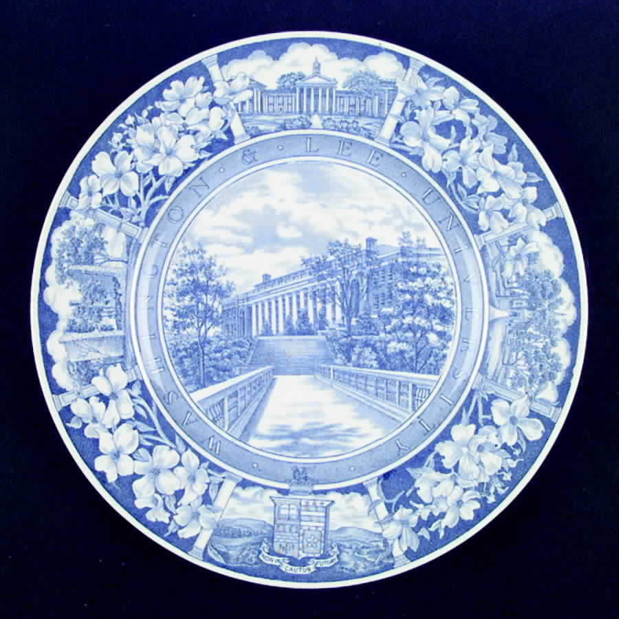 Washington and Lee University Blue Dinner Plate by Wedgwood-1