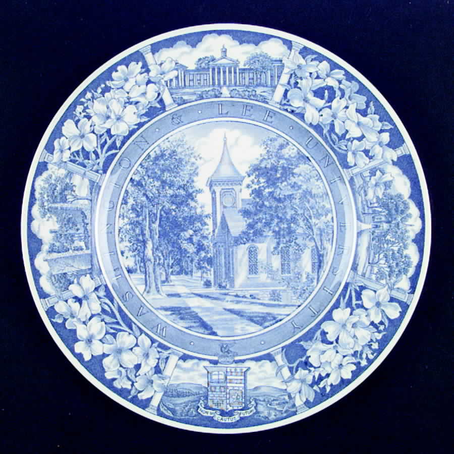 Washington and Lee University Blue Dinner Plate by Wedgwood-1