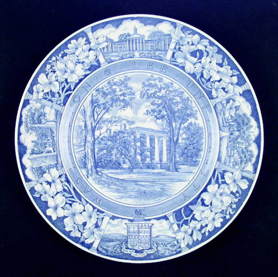Washington and Lee University Blue Dinner Plate by Wedgwood-1