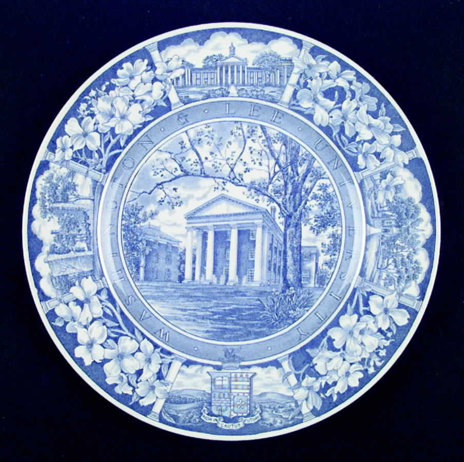 Washington and Lee University Blue Dinner Plate by Wedgwood-1