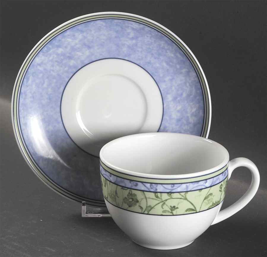 Watercolour Breakfast Cup & Saucer Set by Wedgwood-1