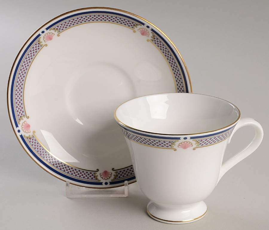 Waverley Footed Cup & Saucer Set by Wedgwood-1