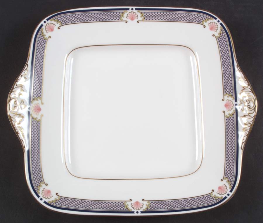Waverley Square Handled Cake Plate by Wedgwood-1