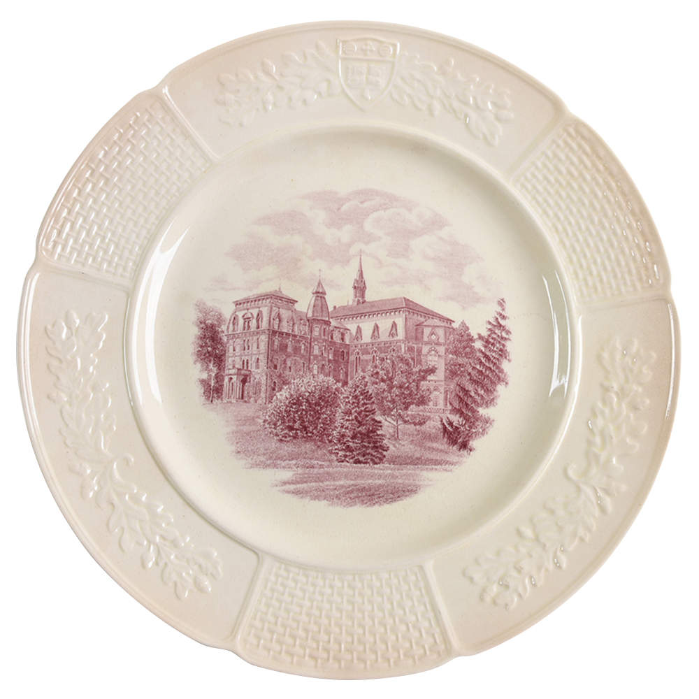 Wellesley College Mulberry Dinner Plate by Wedgwood-1