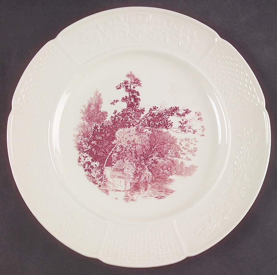 Wellesley College Mulberry Dinner Plate by Wedgwood-1