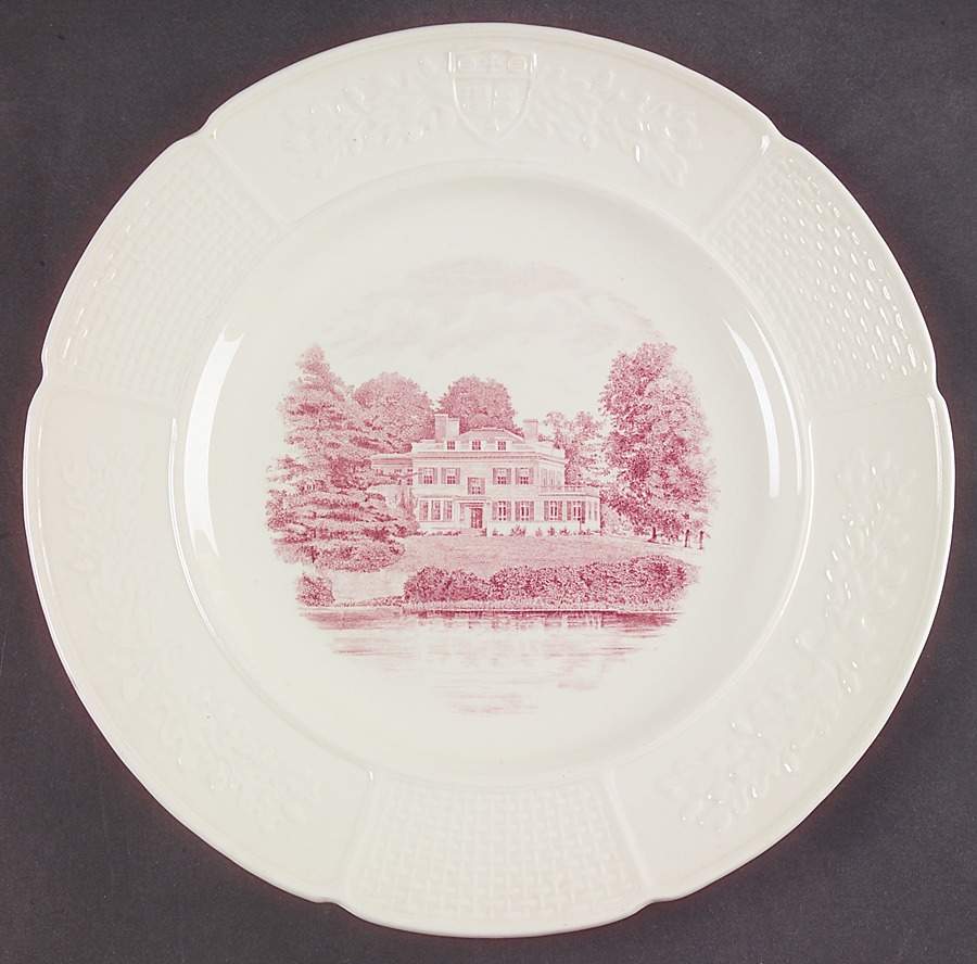 Wellesley College Mulberry Dinner Plate by Wedgwood-1