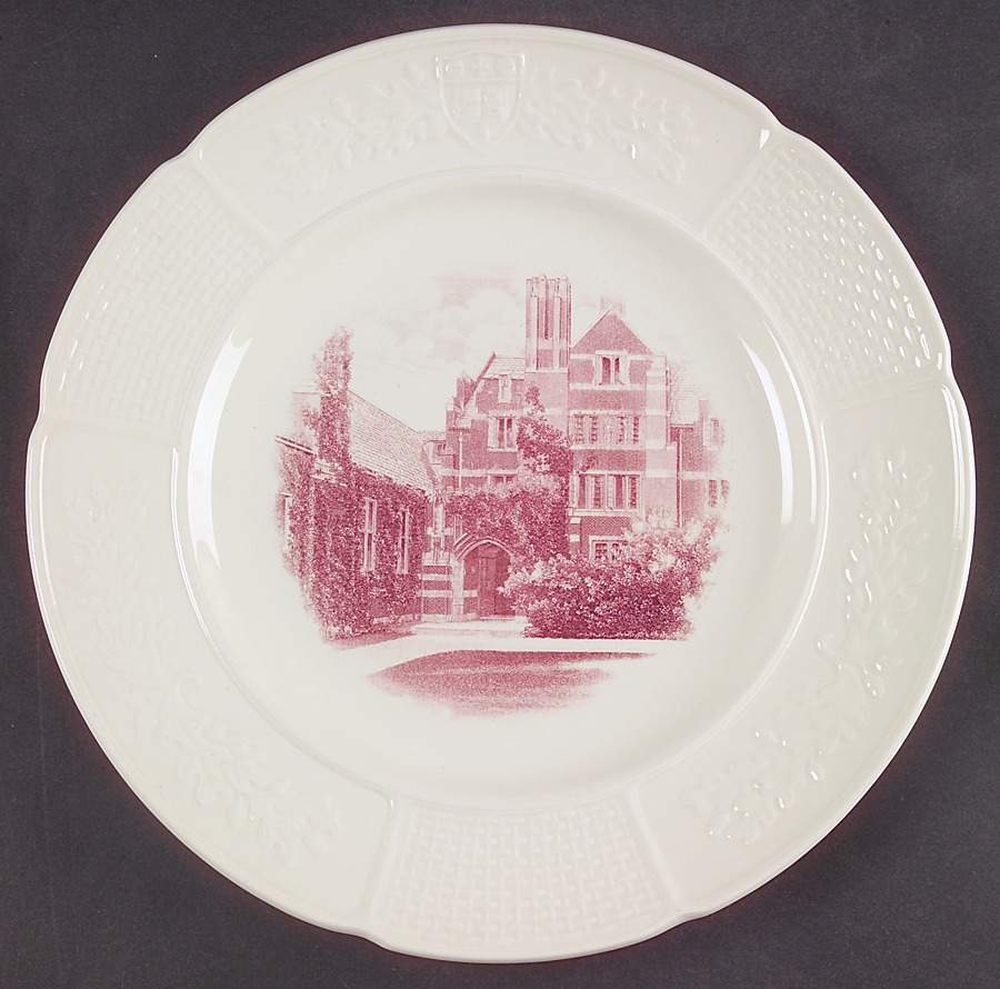 Wellesley College Mulberry Dinner Plate by Wedgwood-1